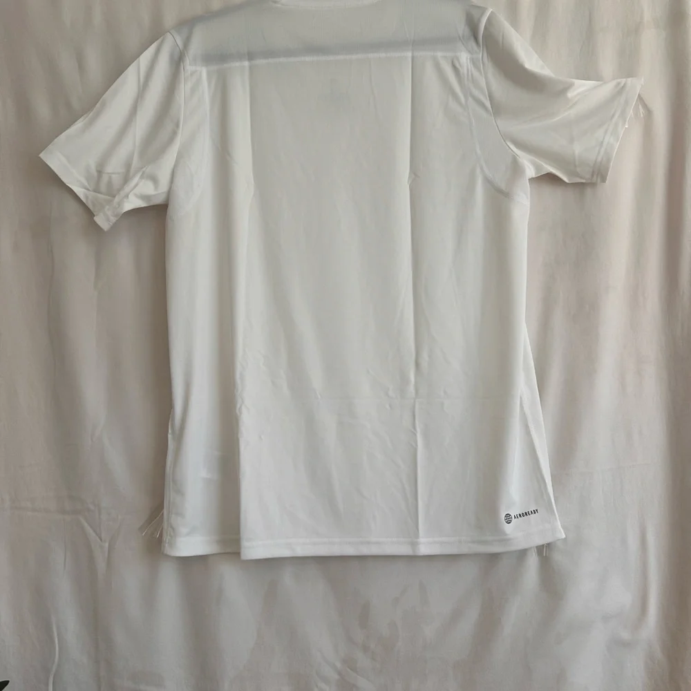 Adidas Men's White and Gray Short Sleeve Tee NWT